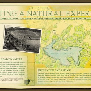 Dangerfield State Park interpretive panel