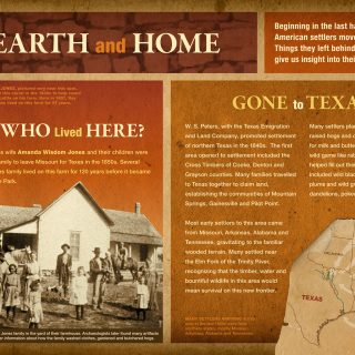 Cedar Hill State Park-Hearth and Home interpretive panel