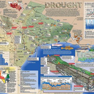 Map - San Antonio Express News - DROUGHT