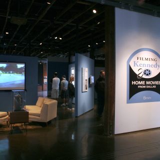 Filming Kennedy exhibit